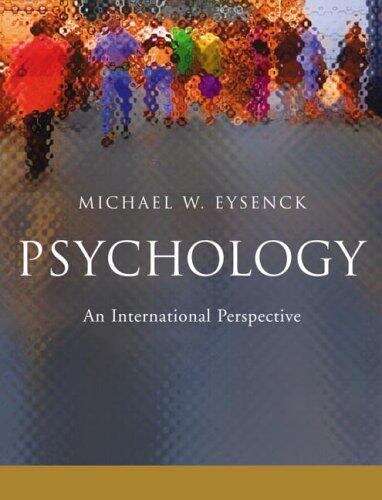 Book cover of Psychology: An International Perspective (PDF)