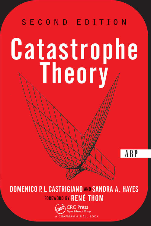 Book cover of Catastrophe Theory: Second Edition (2)
