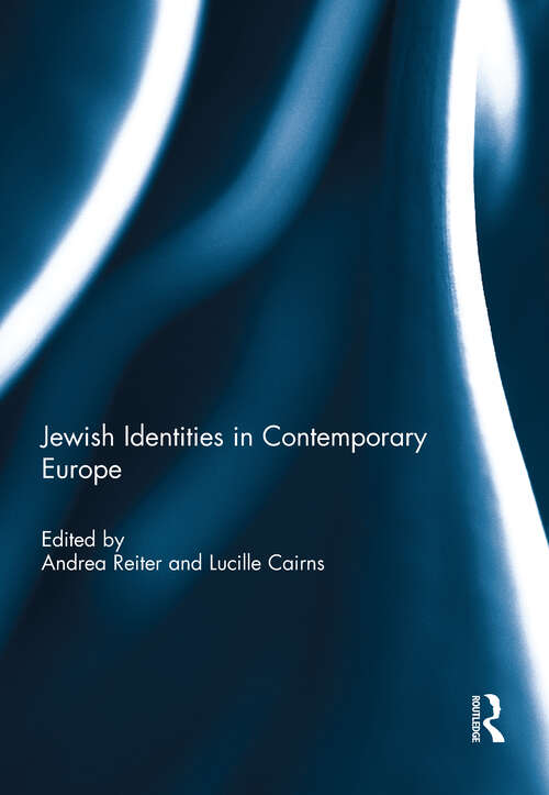 Book cover of Jewish Identities in Contemporary Europe