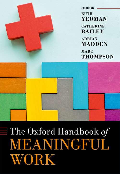 Book cover of The Oxford Handbook of Meaningful Work (Oxford Handbooks)