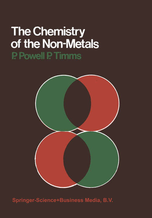 Book cover of The Chemistry of the Non-Metals (1974)