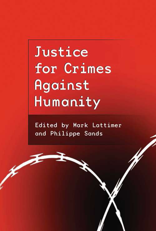 Book cover of Justice for Crimes Against Humanity