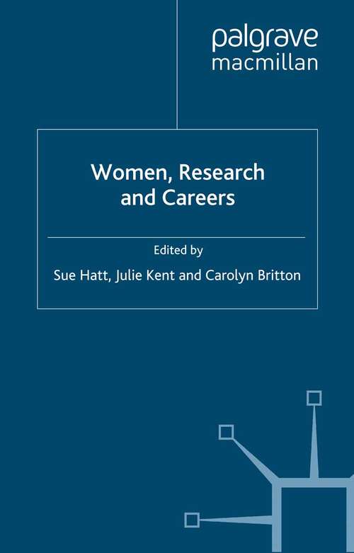 Book cover of Women, Research and Careers (1999)