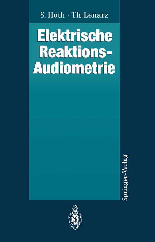 Book cover of Elektrische Reaktions-Audiometrie (1994)