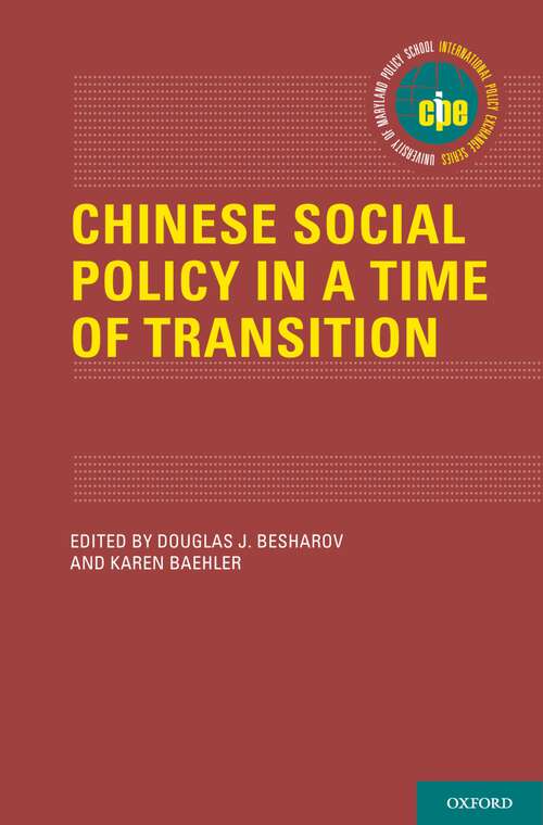 Book cover of Chinese Social Policy in a Time of Transition (International Policy Exchange)