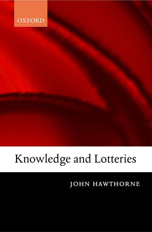 Book cover of Knowledge And Lotteries