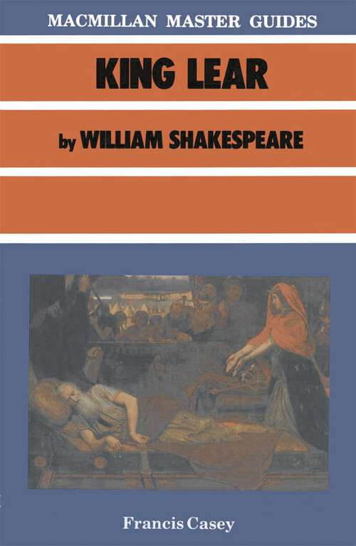 Book cover of King Lear by William Shakespeare (1st ed. 1986) (Bloomsbury Master Guides)