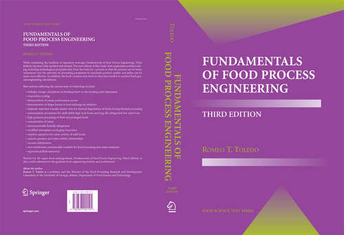 Book cover of Fundamentals of Food Process Engineering (3rd ed. 2007) (Food Science Text Series)