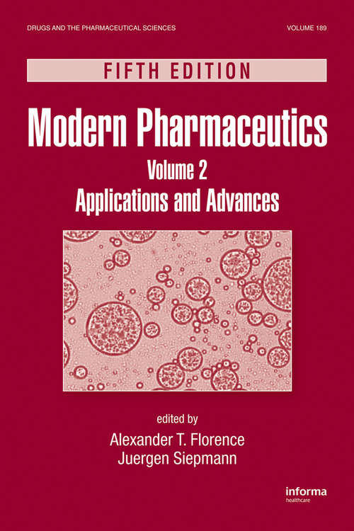 Book cover of Modern Pharmaceutics, Volume 2: Applications and Advances, Fifth Edition (5)