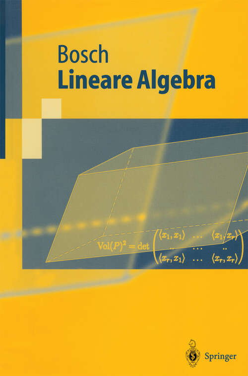 Book cover of Lineare Algebra (2001) (Springer-Lehrbuch)