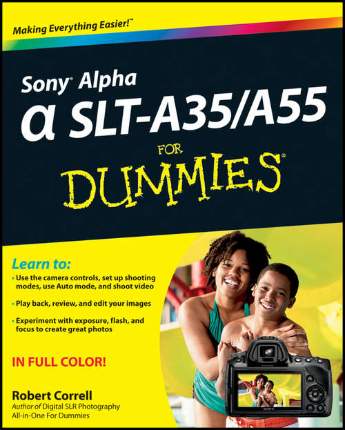 Book cover of Sony Alpha SLT-A35 / A55 For Dummies