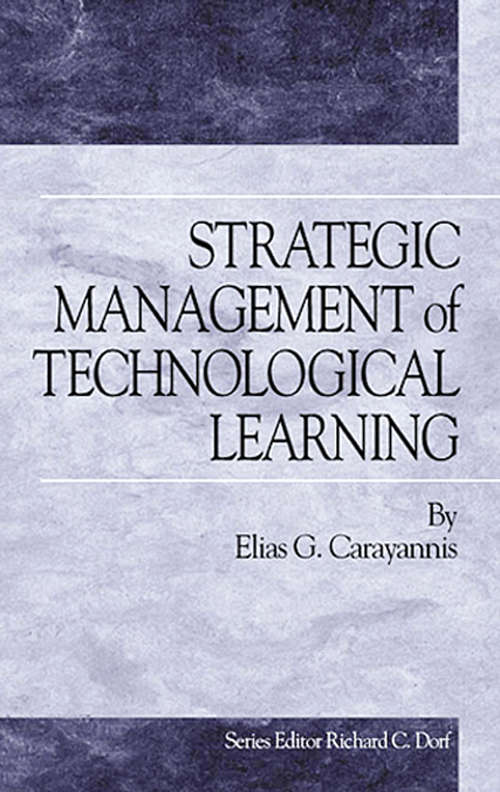 Book cover of Strategic Management of Technological Learning (Technology Management Series)