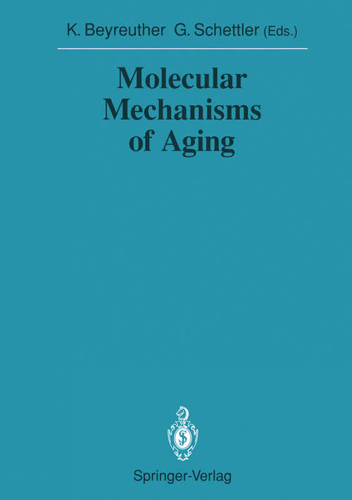 Book cover of Molecular Mechanisms of Aging (1990) (Sitzungsberichte der Heidelberger Akademie der Wissenschaften: 1990 / 1990/2)