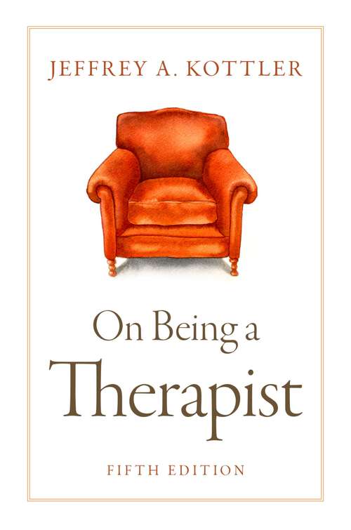 Book cover of On Being a Therapist