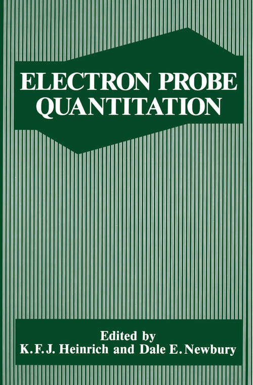 Book cover of Electron Probe Quantitation (1991)