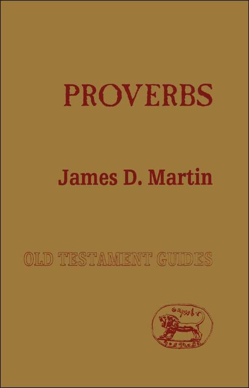 Book cover of Proverbs (Old Testament Guides)
