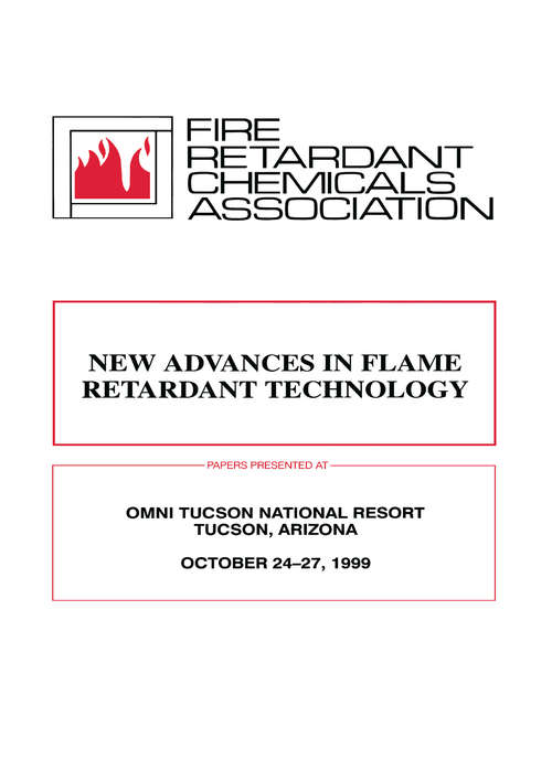 Book cover of FRCA: New Advances in Flame Retardant Technology