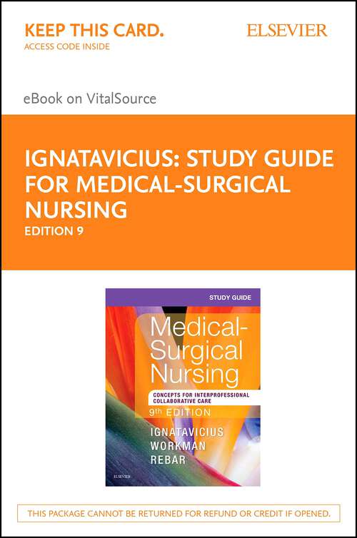 Book cover of Study Guide for Medical-Surgical Nursing - E-Book: Study Guide for Medical-Surgical Nursing - E-Book (10)