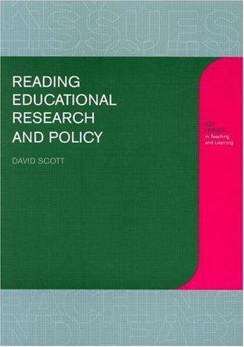 Book cover of Reading Educational Research and Policy (Learning About Teaching Ser.)