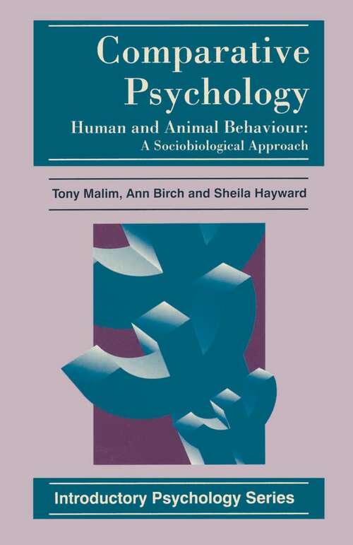 Book cover of Comparative Psychology: Human and Animal Behaviour: A Sociobiological Approach (1st ed. 1996) (Introductory Psychology Series)