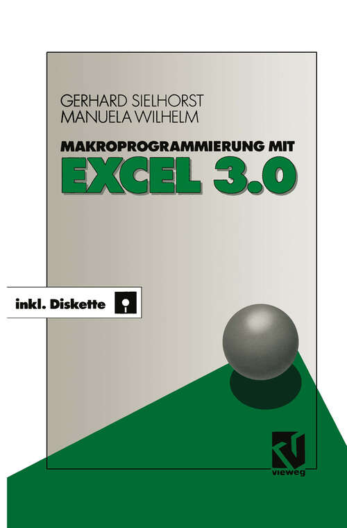 Book cover of Makroprogrammierung mit Excel 3.0 (1991)