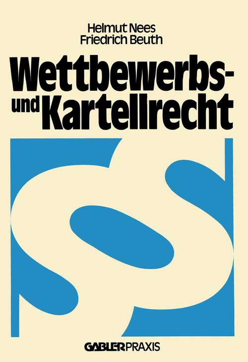 Book cover of Wettbewerbs- und Kartellrecht (1980)