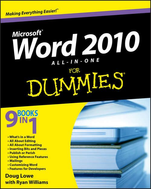 Book cover of Word 2010 All-in-One For Dummies