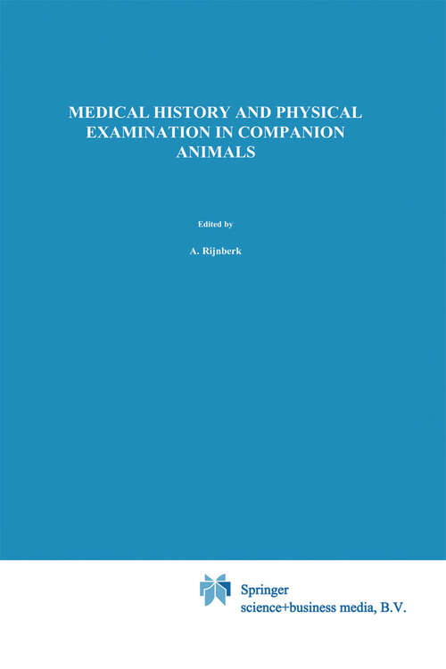 Book cover of Medical History and Physical Examination in Companion Animals (1995)