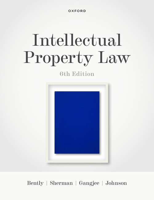 Book cover of Intellectual Property Law