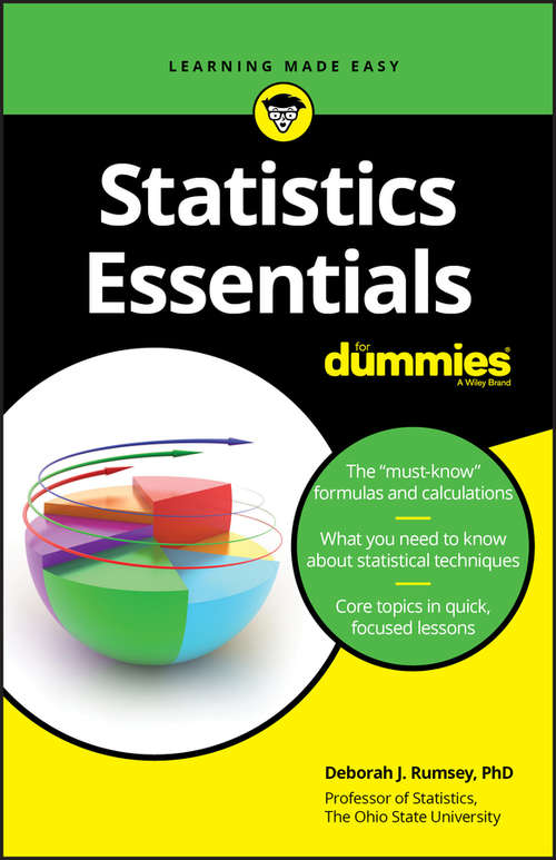 Book cover of Statistics Essentials For Dummies
