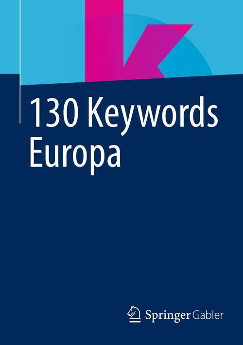 Book cover of 130 Keywords Europa