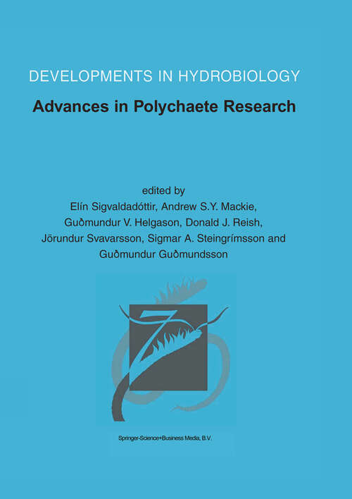 Book cover of Advances in Polychaete Research (2003) (Developments in Hydrobiology #170)
