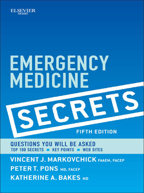 Book cover of Emergency Medicine Secrets E-Book: Emergency Medicine Secrets (Secrets)