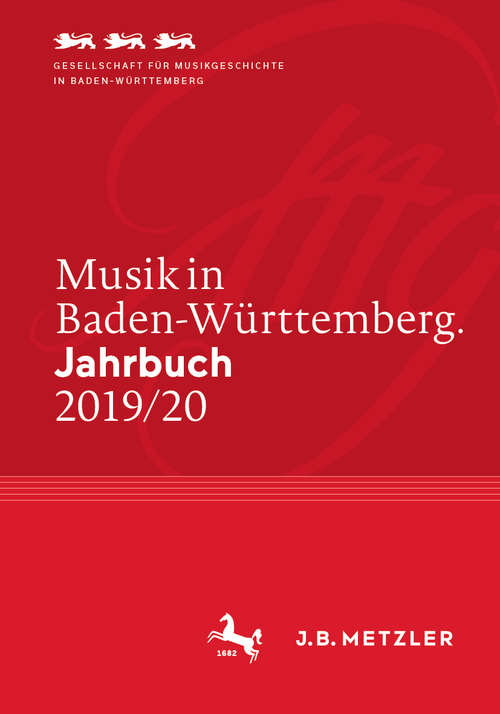 Book cover of Musik in Baden-Württemberg. Jahrbuch 2019/20: Band 25 (1. Aufl. 2020) (Musik in Baden-Württemberg. Jahrbuch)