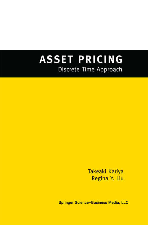 Book cover of Asset Pricing: -Discrete Time Approach- (2003)