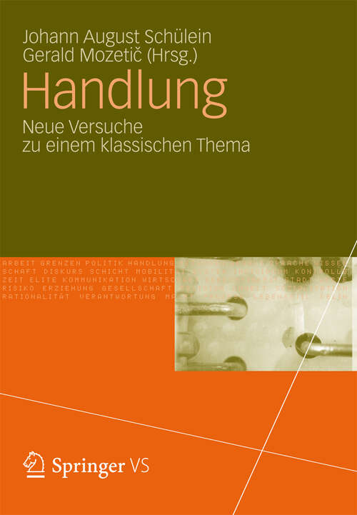 Book cover of Handlung: Neue Versuche zu einem klassischen Thema (2012)