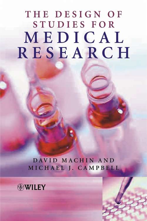 Book cover of The Design of Studies for Medical Research