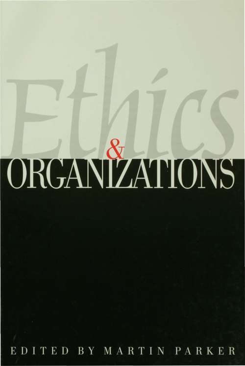 Book cover of Ethics & Organizations