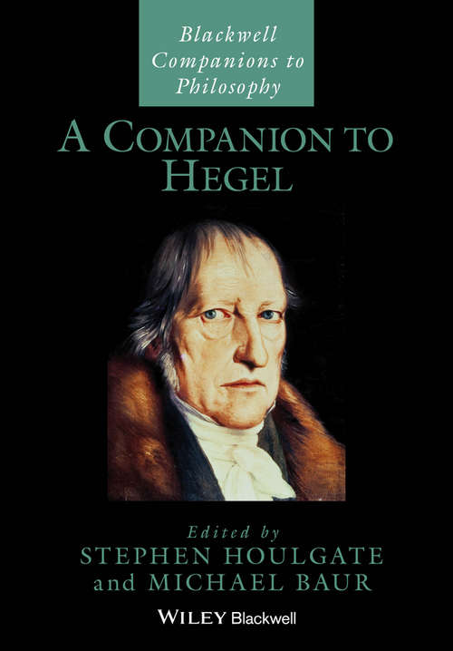 Book cover of A Companion to Hegel