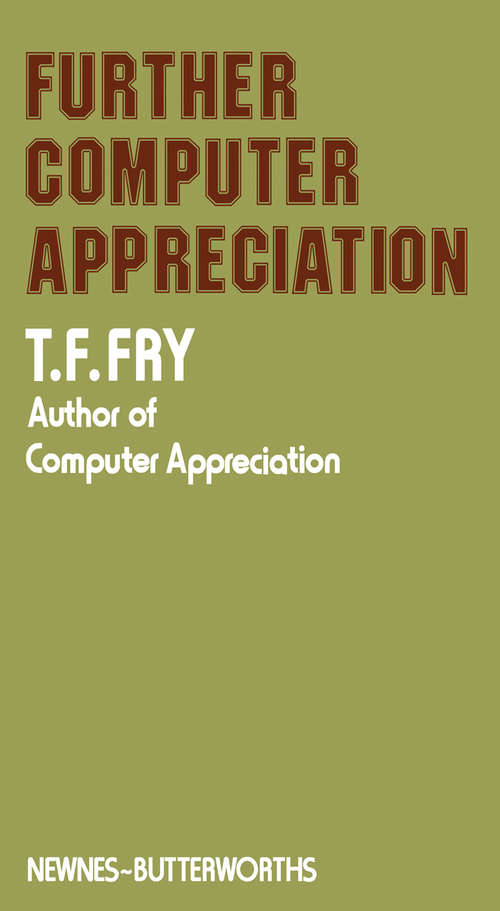 Book cover of Further Computer Appreciation