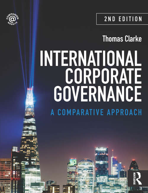 Book cover of International Corporate Governance: A Comparative Approach (2)