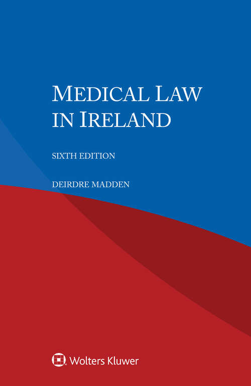 Book cover of Medical Law in Ireland (6)