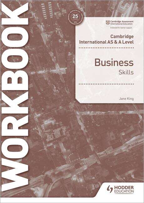 Book cover of Cambridge International AS & A Level Business Skills Workbook