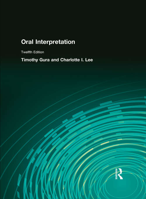 Book cover of Oral Interpretation