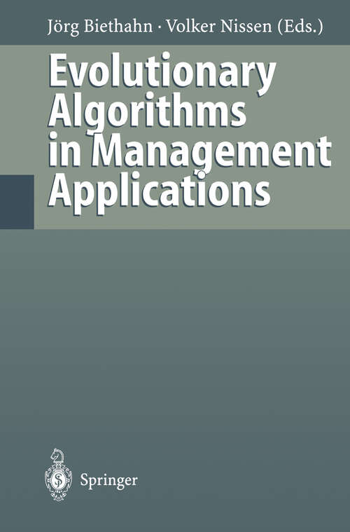Book cover of Evolutionary Algorithms in Management Applications (1995)