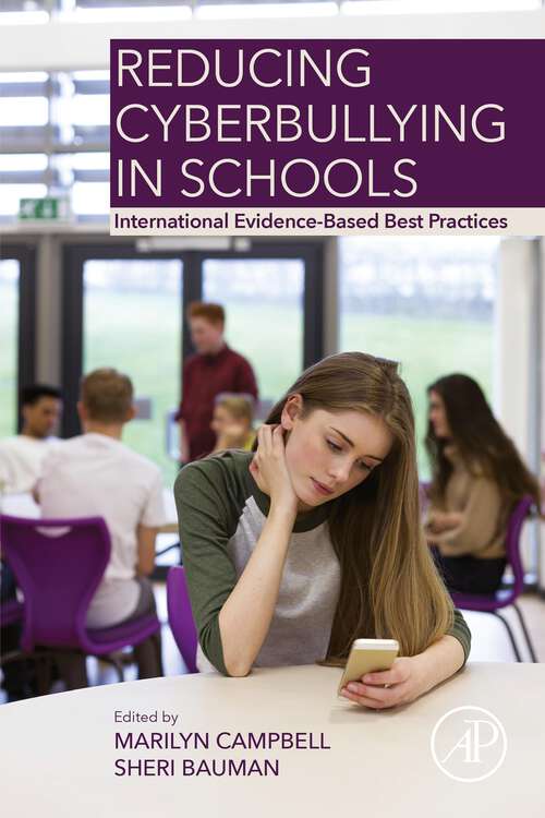 Book cover of Reducing Cyberbullying in Schools: International Evidence-Based Best Practices