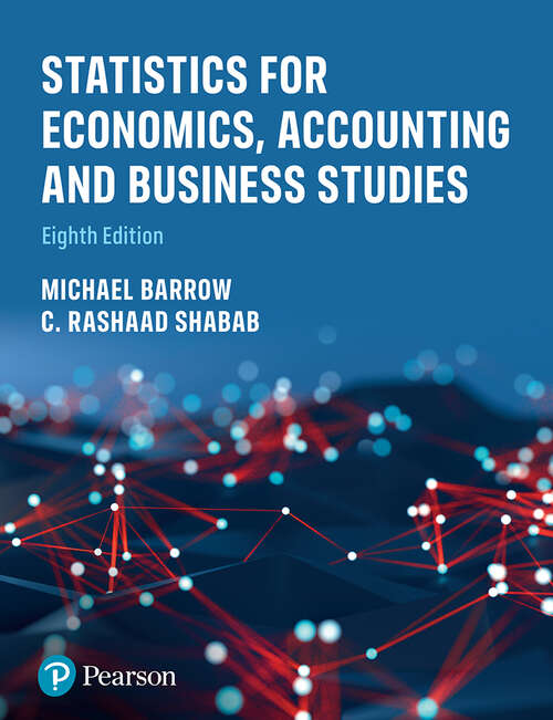 Book cover of Statistics for Economics, Accounting and Business Studies (8)