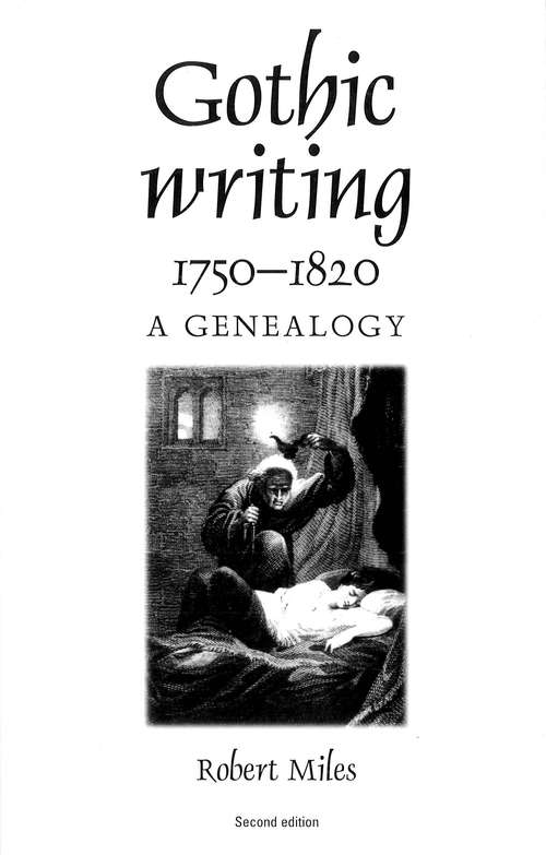 Book cover of Gothic writing 1750–1820: A genealogy