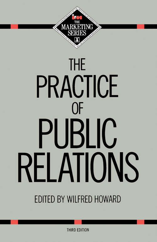 Book cover of The Practice of Public Relations (3)