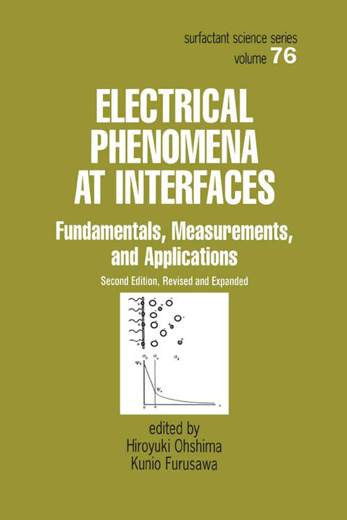 Book cover of Electrical Phenomena at Interfaces: Fundamentals: Measurements, and Applications (2)